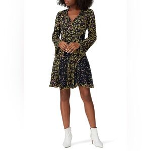 Derek Lam Io Crosby black floral dress - Size 8